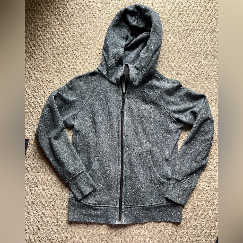 Lululemon Scuba Gray Zip-Up